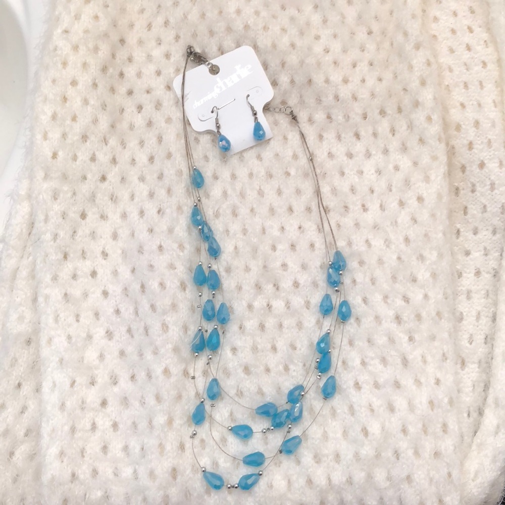 Necklace with matching earrings